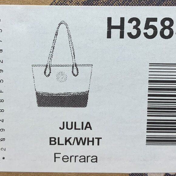 New Brighton Purse - H35853 Julia BLK/WHT Ferrara - Picture 6 of 7
